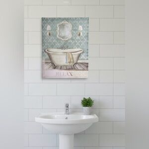 Relax Home Bath Canvas Art